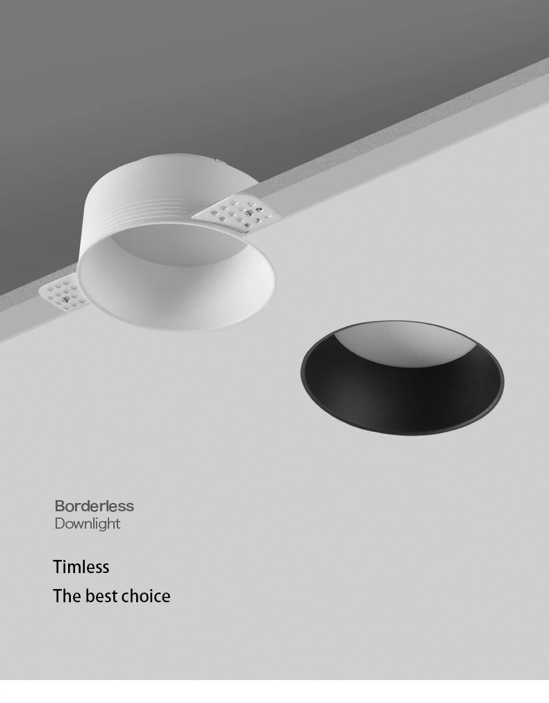 Description Picture 2 of itemSaiyo Trimless Round COB Led Downlights High End Recessed Ceiling Spot Lights Lamps For Indoor Residential Home