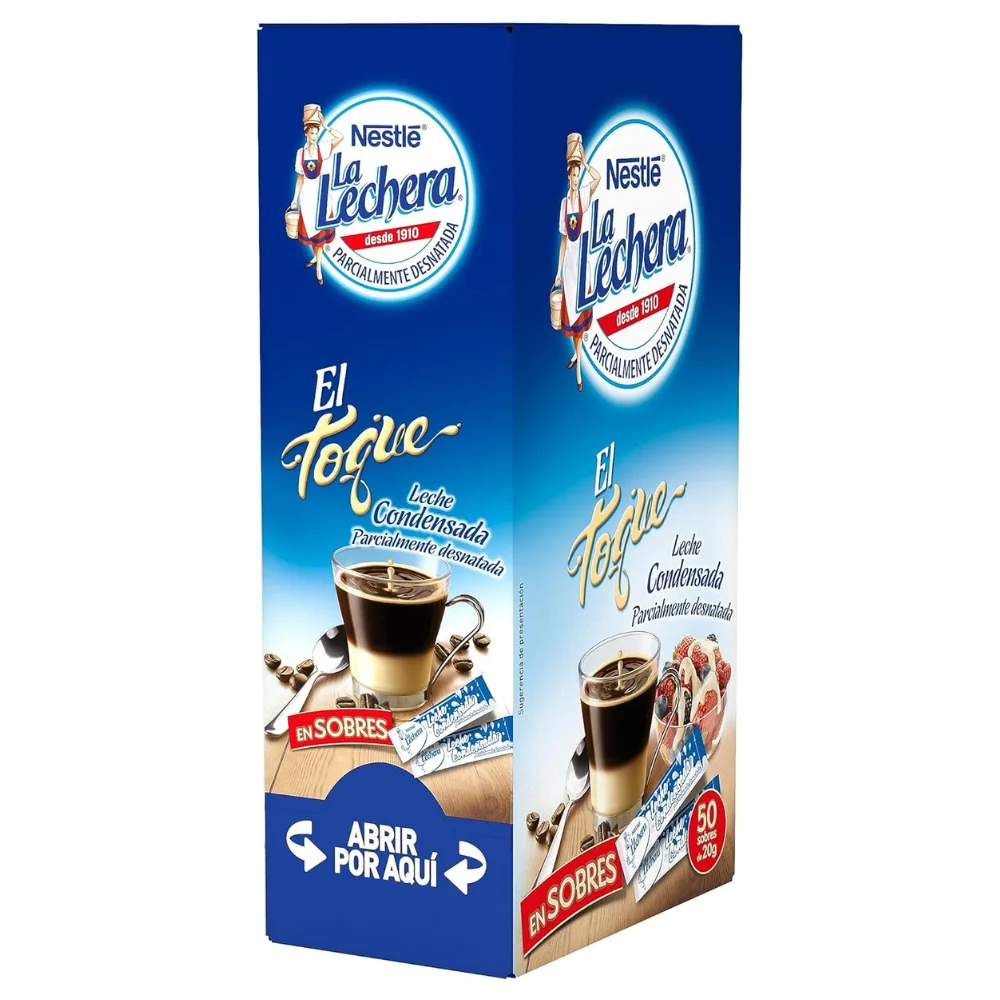 Leche condensada La Lechera 50 Monodosis de 20 gr. 8445291026674 Raíz Inicio LECHE 12222780