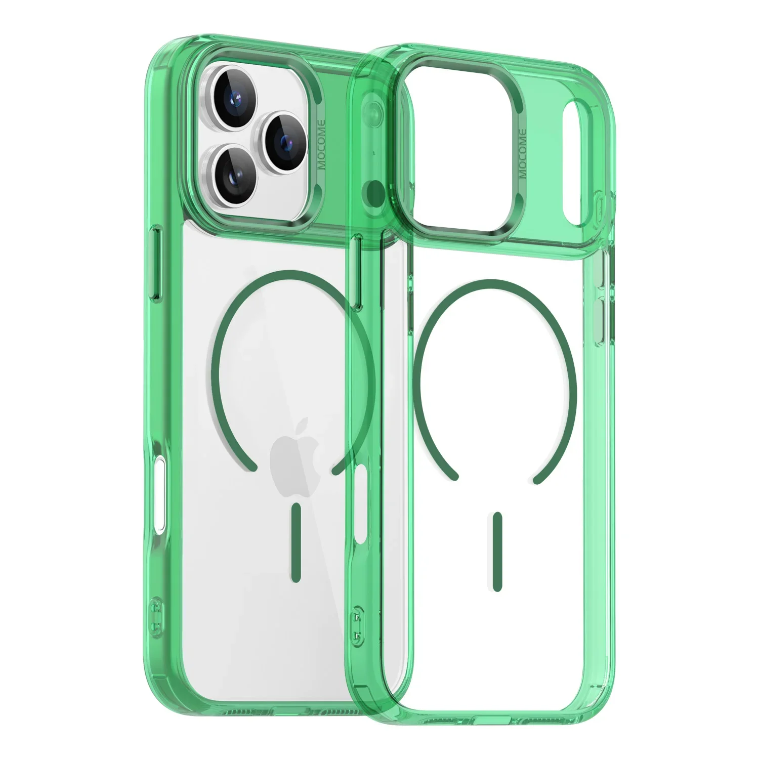 Transparent Shockproof MagSafe-Compatible Phone Case with Magnetic Wireless Charging Capability