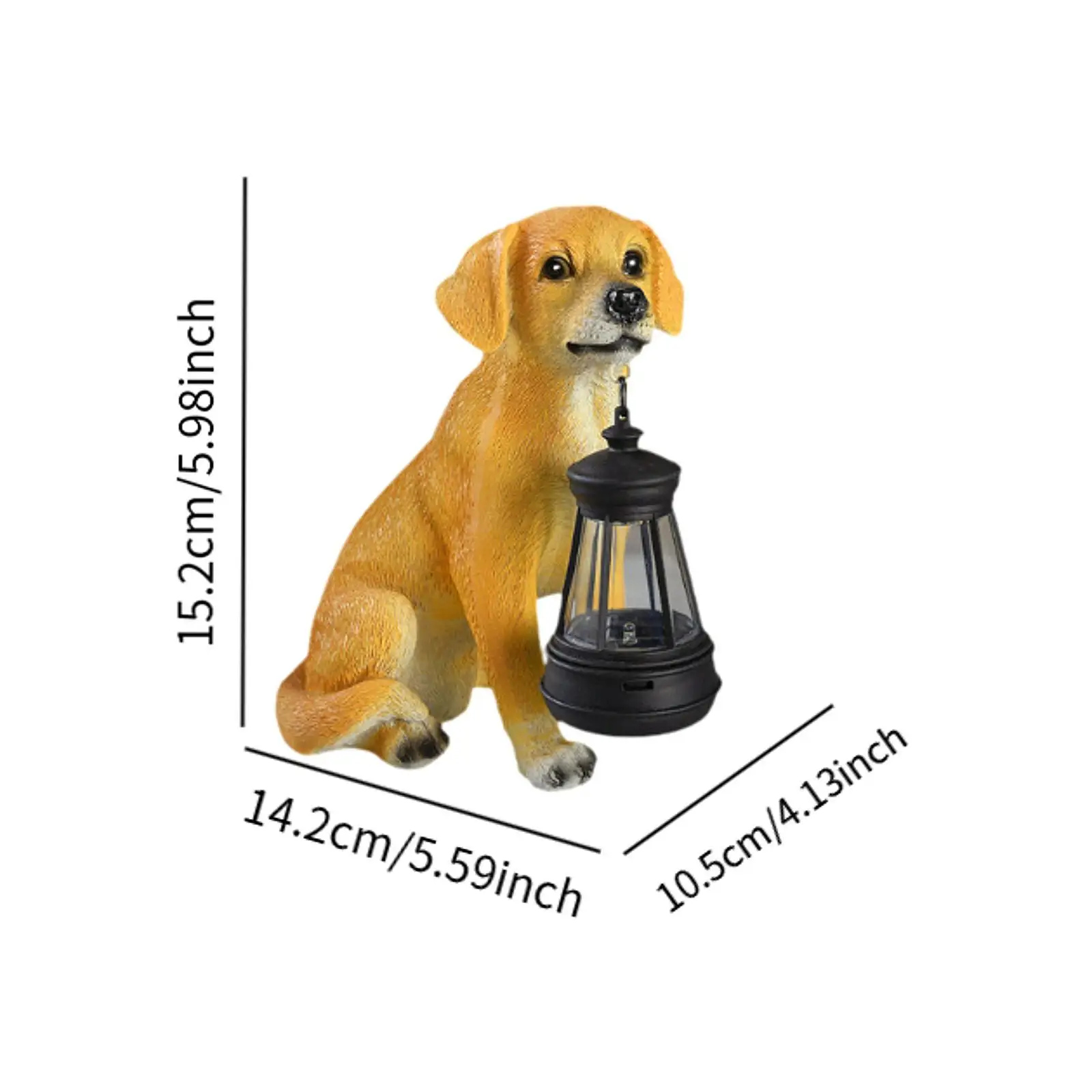 Garden Statue with Solar Lantern Figurine for Outside Lawn Garden Garden Statue with Solar Lantern Figurine for Outside Lawn Garden