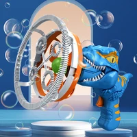 Kids Electric Bubble Machine Giant Dinosaur Bubble Blower Soap Bubble Maker Children Bubble Gun Maker Summer Outdoor Toys Gifts