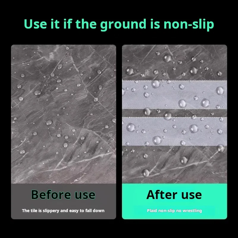 Transparent Silicone Anti-Slip Grip Pad - Self-Adhesive, Wear-Resistant, Waterproof with Grid Pattern