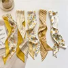 5pcs/set Series Silk Satin Scarf Women Cloth Hair Bands Headdress Accessories Lady Scarves Ribbon Neck Ties for Bag Handle 6