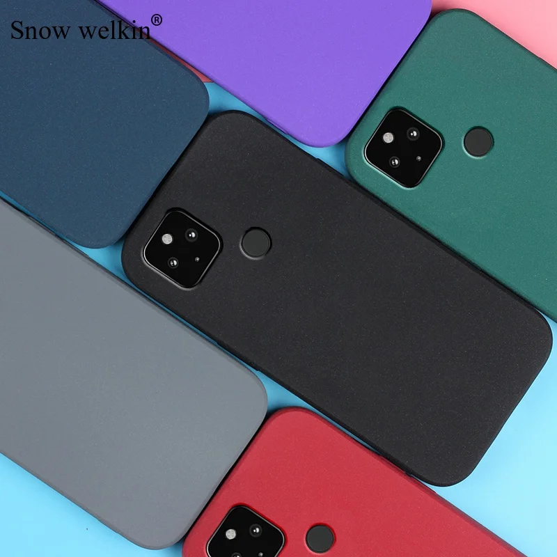 Sand Matte Soft Silicone Shockproof Phone Case - Full Protection Cover