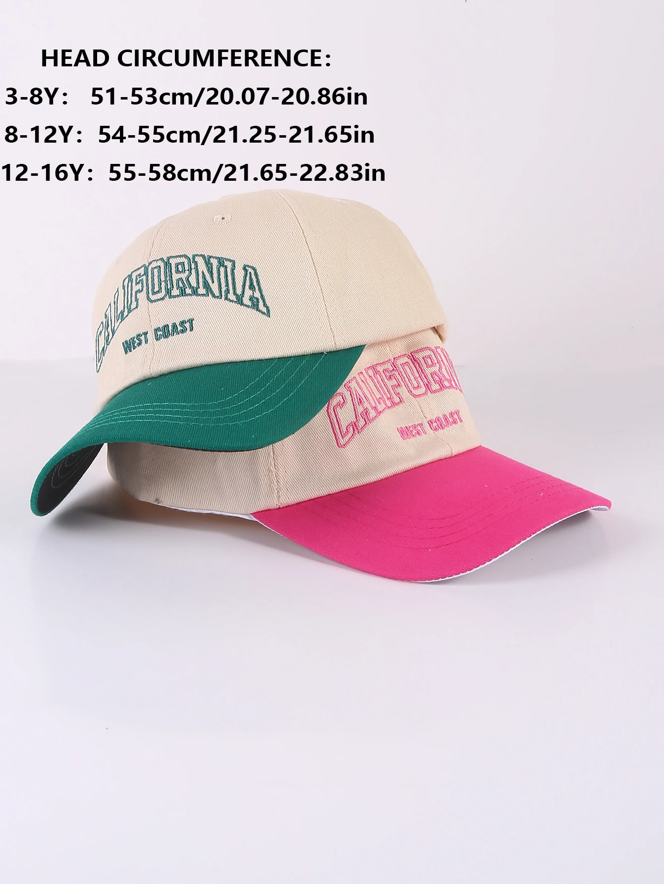 1PC stylish simple baseball caps California Vintage golf caps Baseball Boys girls casual hip hop