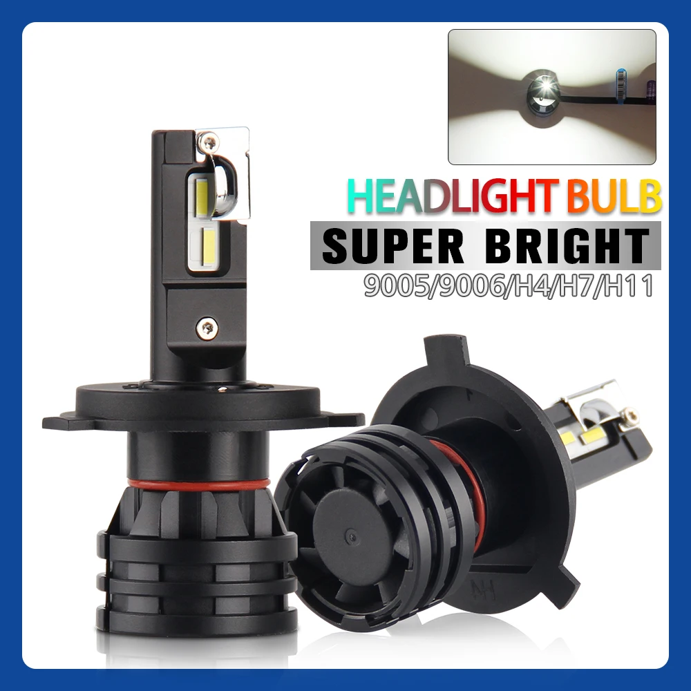

HAOLIDE 18000LM H11 LED Lamp Car Headlight Bulbs H1 H4 H7 9005 HB3 9006 HB4 H13 9012 Mini Turbo LED Bulbs 12V 24V Auto Headlamp