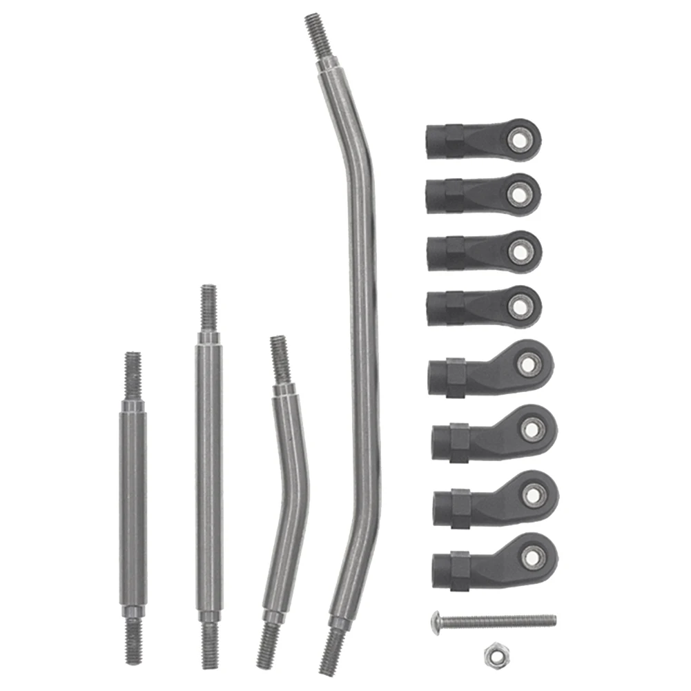

Металлическая рулевая тяга M4 из нержавеющей стали, комплект рулевых тяжек для Redcat GEN8 1/10, детали для обновленного радиоуправляемого гусеничного автомобиля