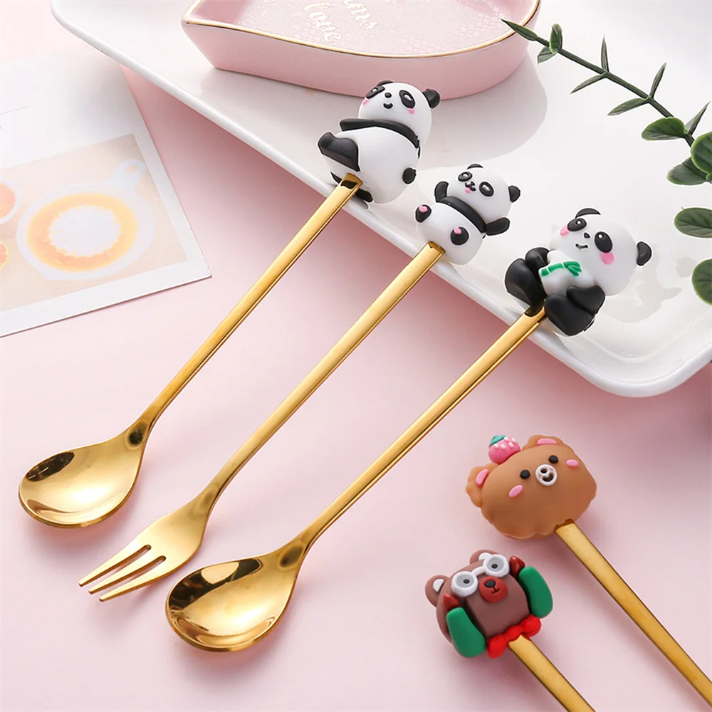 Description Picture 5 of item1~5PCS Dessert Fruit Spoon Fruit Dessert Fork Milk Ice Cream Spoons Watermelon Spoon Table Decoration Dessert Snack Milk Scoop