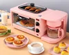 3 In 1 Breakfast Makers Set Accessories Toaster Coffee Pot Oven Glass Frying Pan Breakfast Maker Machine 6