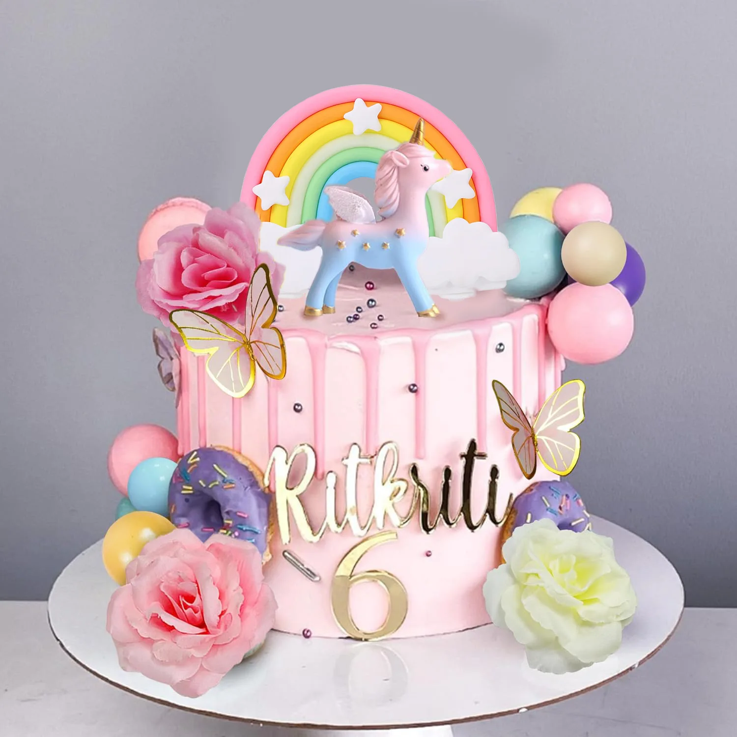 Torta Unicorno - Decorazioni Torta, Topper Torta E Statuine Pronte - Wimipops, D - Foto 6