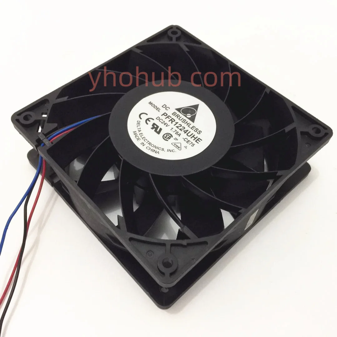 Delta Electronics Pfr1224uhe Ce75 dc 24v 1.75a 120x120x38 mm Ventilador de Fios do Refrigerador do Servidor
