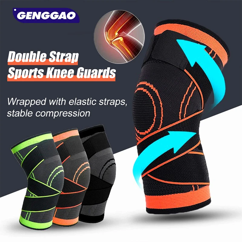 1Pcs Knee Brace Support with Adjustable Compression Straps for Running