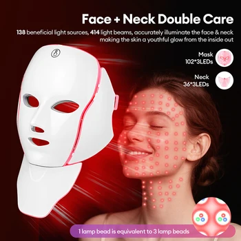 7-Color LED Photon Face & Neck Mask 3