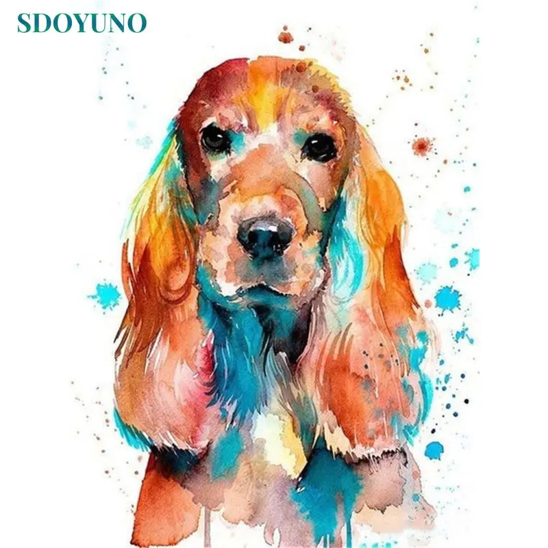 

SDOYUNO 5D Diamond Mosaic Rhinestones Diamond Painting Full Square Drill Embroidery Animal Living room decorating Artwork