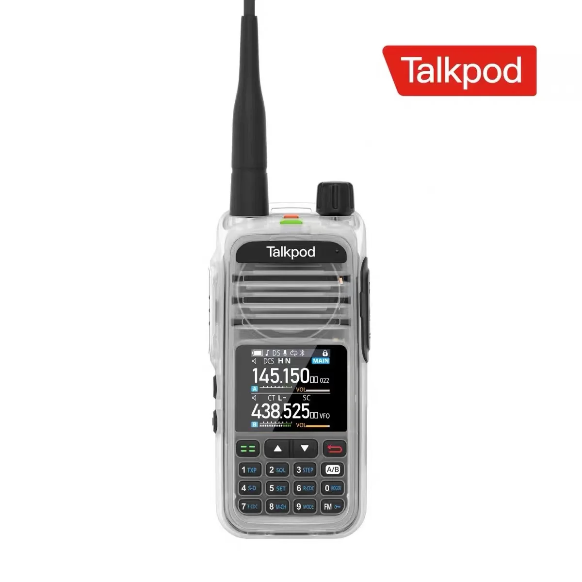 Talkpod New A36 Plus Walkie Talkie 5W Dual Band VHF UHF DTMF CTCSS DCS Type C Port Keyboard Wireless HAM FM Radio