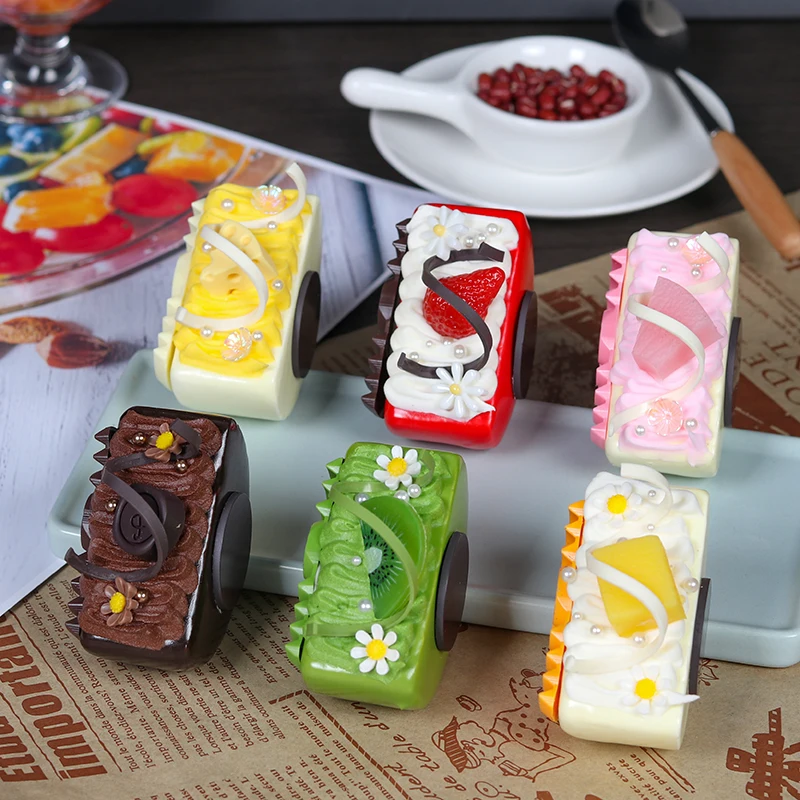 Description Picture 3 of itemArtificial Half Block Shape Cookies Fake Food Decoration Photography Pro Food Simulation Cake Model Tea Table Decoration FCYY074