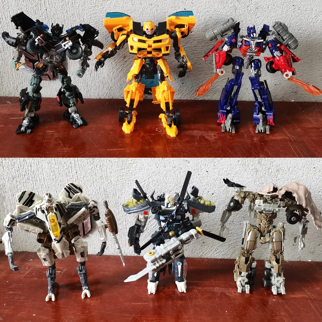 

IN STOCK Transformation Toys HaiZhiXing 18CM H601 OP Commander Ironhide Starscream Oil Car Deformation Figure Action Anime Robot