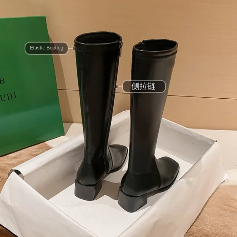 2022 New Shoes  Boots Woman Low Heels Booties  Round Toe Booties Ladies Boots-women Punk Rubber High Heel Autumn  Women Zapatos