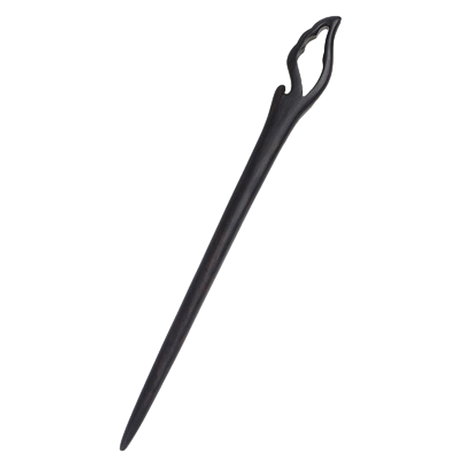 Sandelholz-Haarstäbchen, Vintage-Haarnadel für Frauen, natürlicher hölzerner Haarstab, minimalistischer Haarschmuck für langes Haar – Detail 2