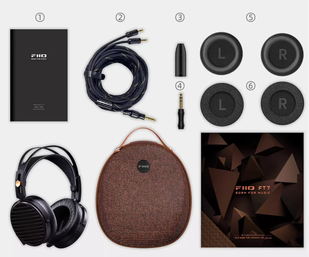 FiiO FT7 オープン タブレット 有線 HiFi ヘッドフォン - AliExpress