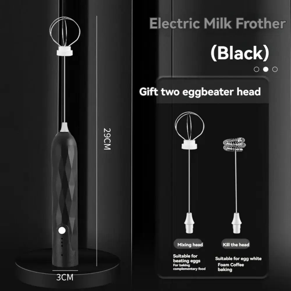 Milk Frother 1PCS Electric Double Head Wireless Mixer