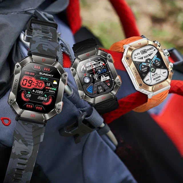 Reloj inteligente KR80 para hombre, Smartwatch deportivo de 2023 pulgadas  con Bluetooth, llamadas, frecuencia cardíaca, batería de 2,0 Mah, brújula,  para deportes al aire libre, novedad de 650 - AliExpress