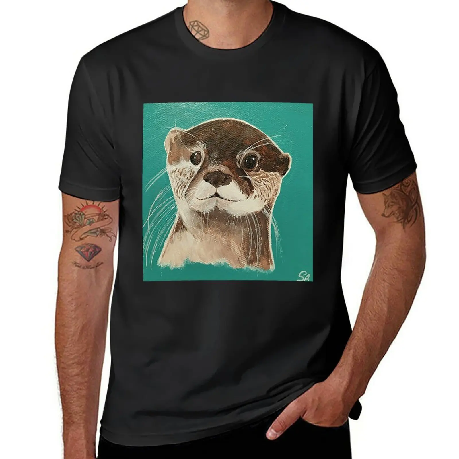 Ollie Otter T-Shirt Vestiti Estivi Vestiti Carini Funnys Graphics Designer T Shirt Uomo