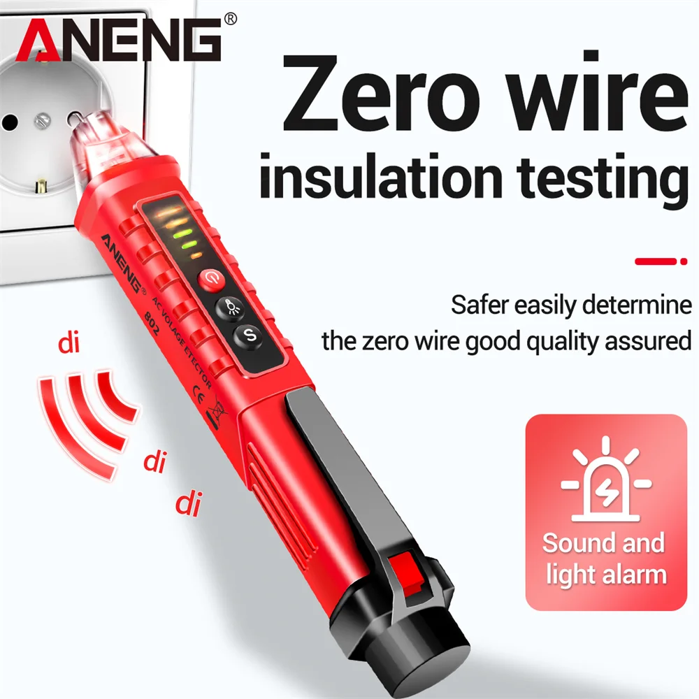 ANENG VD802 Smart Non-contact Digital Test Pen AC Voltage 12-1000V Detectors Current Electric Sensor Tester Tools