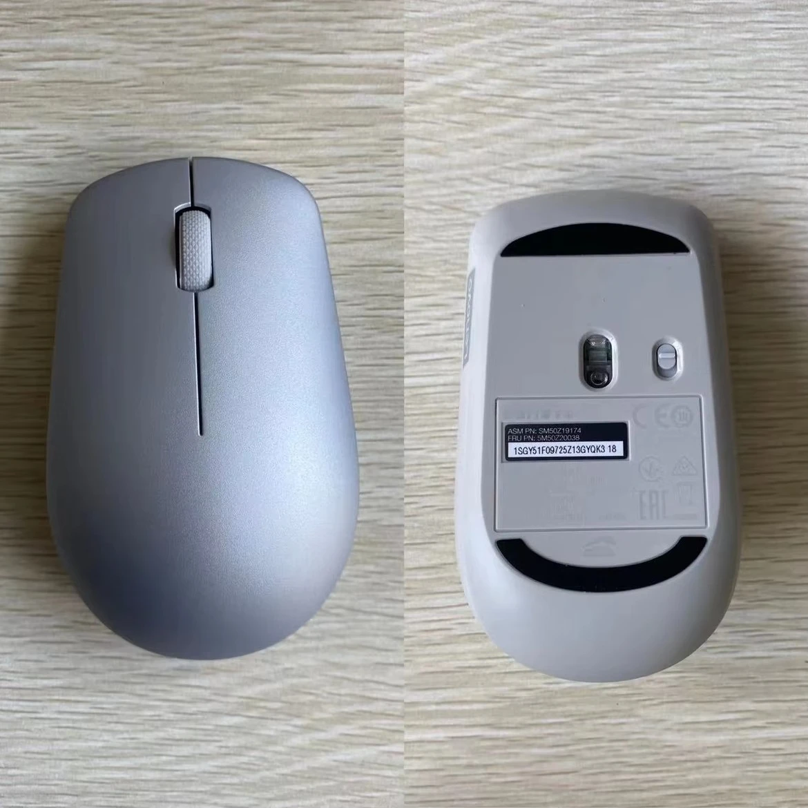 עכבר אלחוטי 2.4G עבור Lenovo L300 בצבע אפור פלטינה עבור נשים, משרד, מחשב שולחני ומחברת