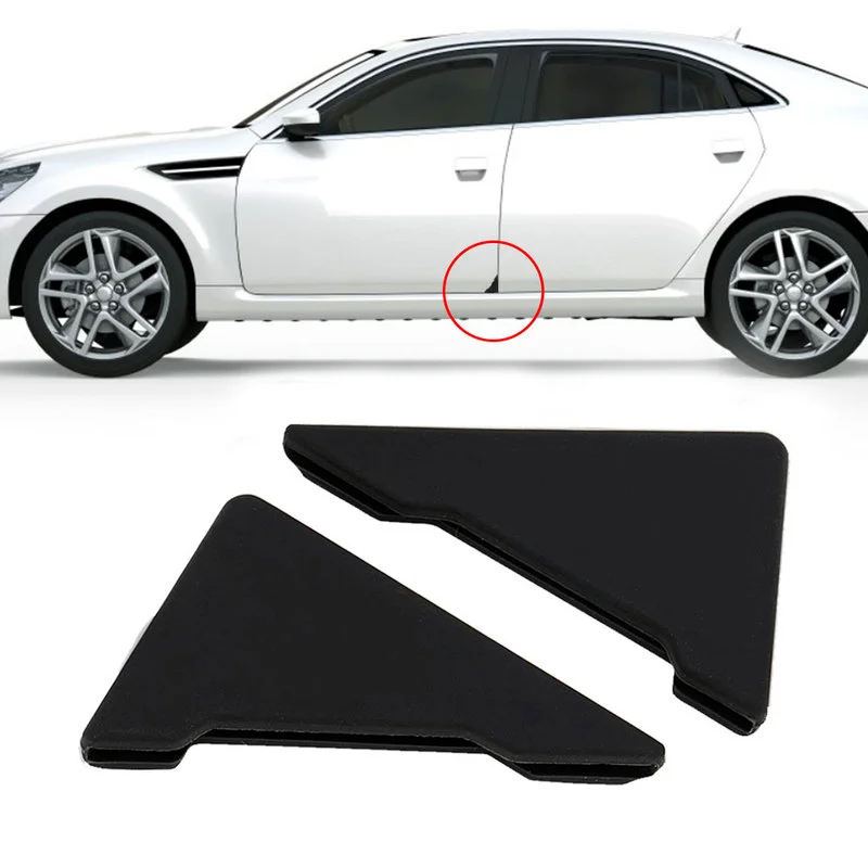 

2Pcs Car Door Corner Covers Anti-collision Auto 90 Degree Door Angle Covers Dustproof Black Exterior Parts Car Decor Accessories