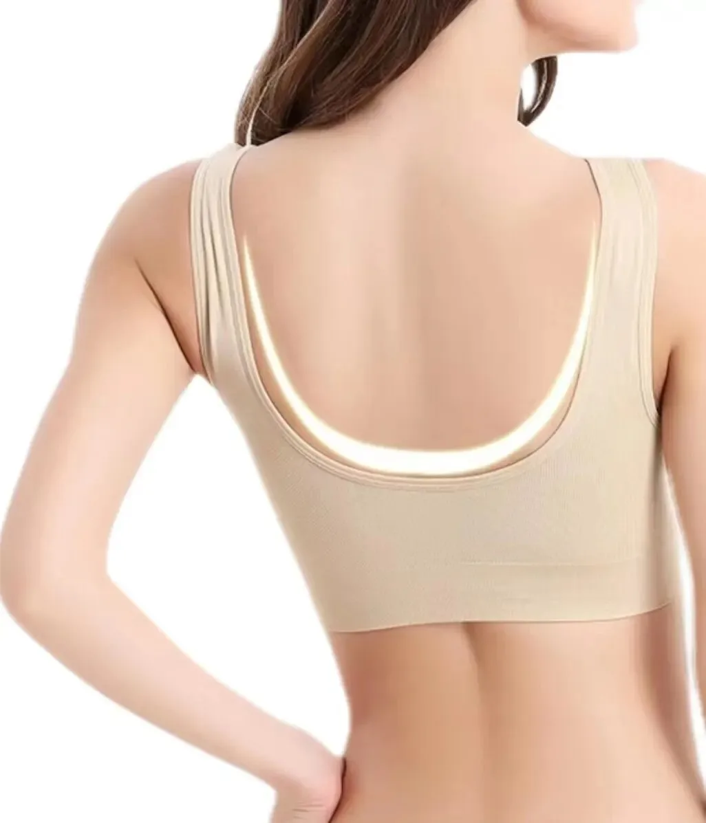 Women Seamless Bras Camisole Underwear Crop Top XXL 3XL Pure Color Sports Gym Running Fitness Yoga women lingerie bra