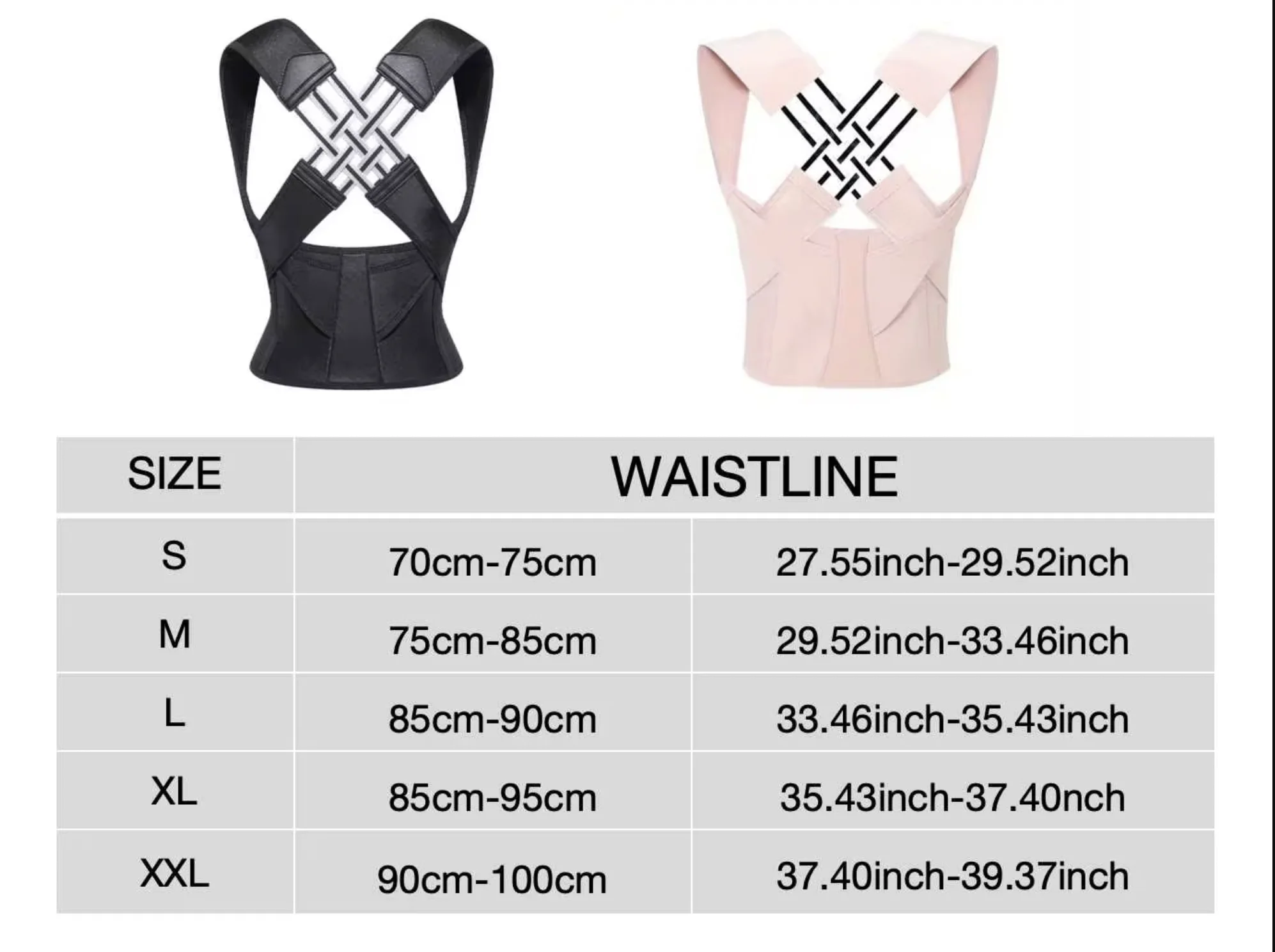 Back Brace Posture Corrector for Women & Men Back Lumbar Support Shoulder Posture Support for Improve & Pain Relief