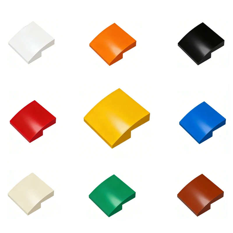 55 Stück MOC-kompatible Bausteine 32803 kleine Partikel Bausteinteile 2x2 gebogenes Stück DIY Kinderspielzeug