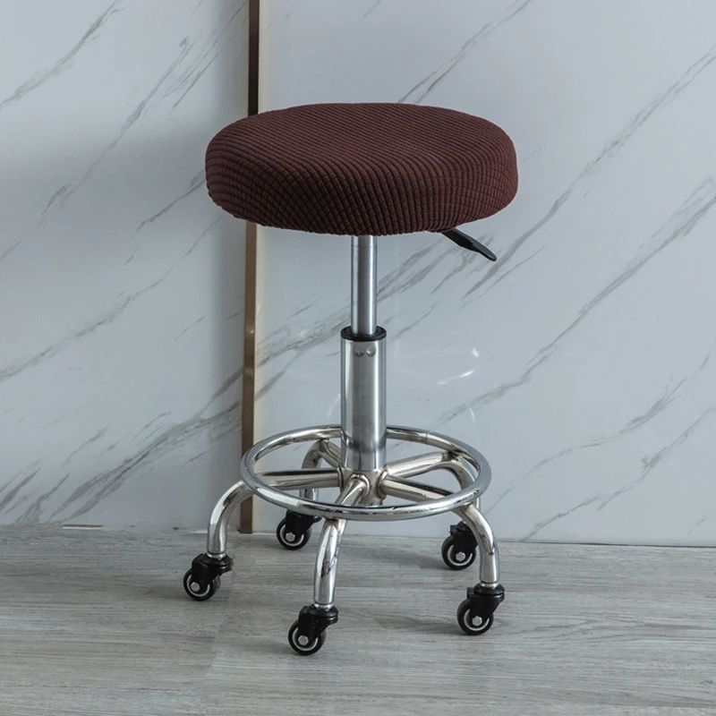 Seat Chair Slipcover Thickened Round Chair Cover Bar Stool Cover Elastic Stretchable Soft Stool Cover Washable Stool Cushion 2