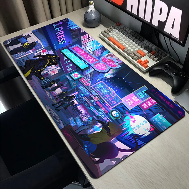 

90x40cm Neon Original Gaming Mouse Pad Large Gamer Big Mouse Mat Computer Gaming Locking Edge MousePad Keyboard Desk Mice Pad