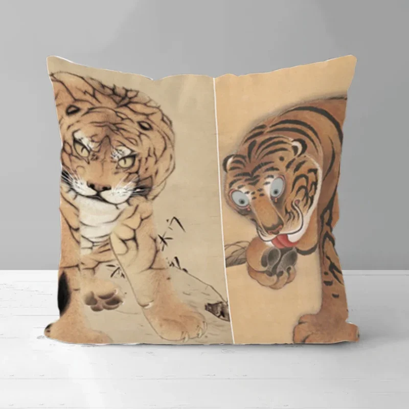 

Decorative Pillowcases Wash Painting 50x50 Double-sided Printing Cushion Cover 45 × 45 Twin Size Bedding Sofa Cushions Covers