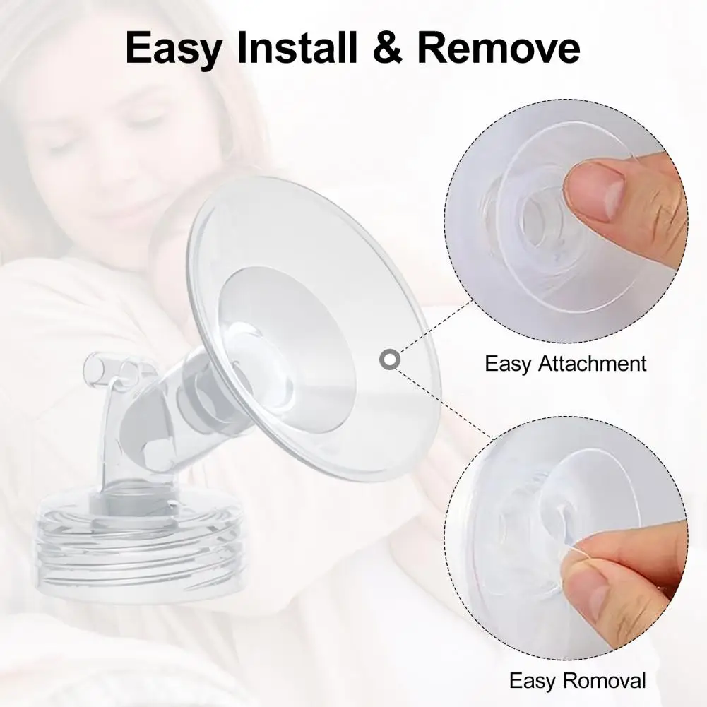 Breast Pump Accessories Silicone Breast Milk Pump Flange Inserts Breast Shield Converter Wearable Pump Replacement Parts 13mm-24mm