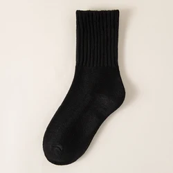 Women's Winter Plush Wool Socks - Thick, Breathable, and Comfortable Low Tube Snow Socks (A2-black)