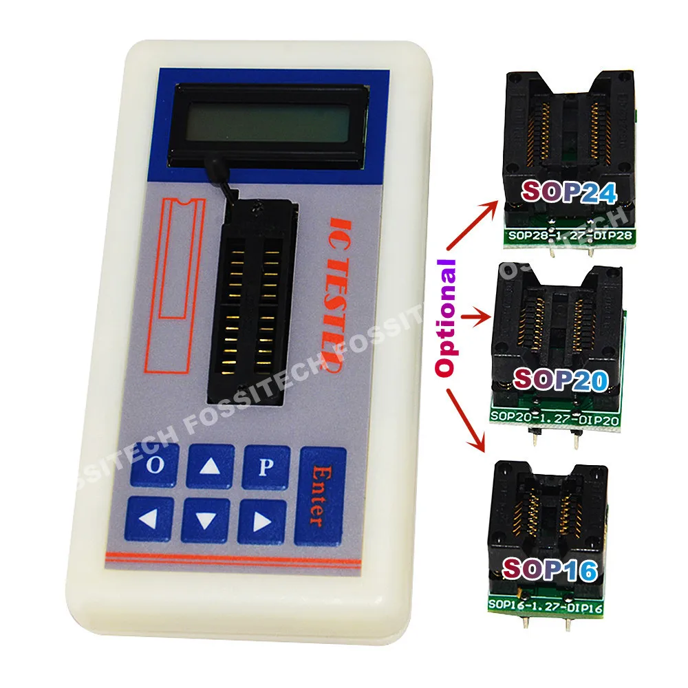 Integrated Circuit IC Chip Tester Transistor Optocoupler Operational Amplifier Regulator Tube Automatic Identification Device ic transistor tester