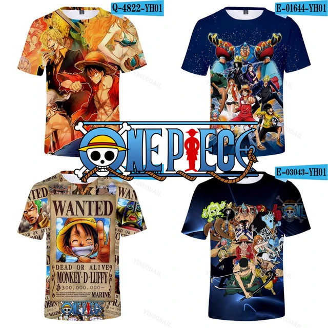 Luffy Zoro One Piece T-shirt Sanji Nami Summer Tees ACE Model Clothes Tops  Collection Birthday Gift for Boy - AliExpress