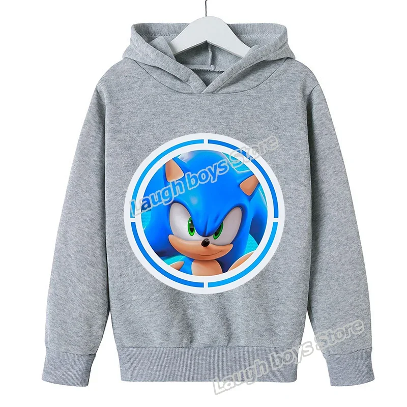 thumbnail image 1 of Sudadera con capucha de Sonics, figura de juego, blusas de gran tamaño, blusas especiales de estilo grueso con estampado de dibujos animados lindos y organizados, sudadera de moda informal, 1 of 5