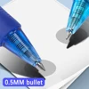 Creative Large Capacity Press Erasable Gel Pens Set 0.5mm Black/Blue Washable Handle Erasable Magic Refills for Office Writing 4