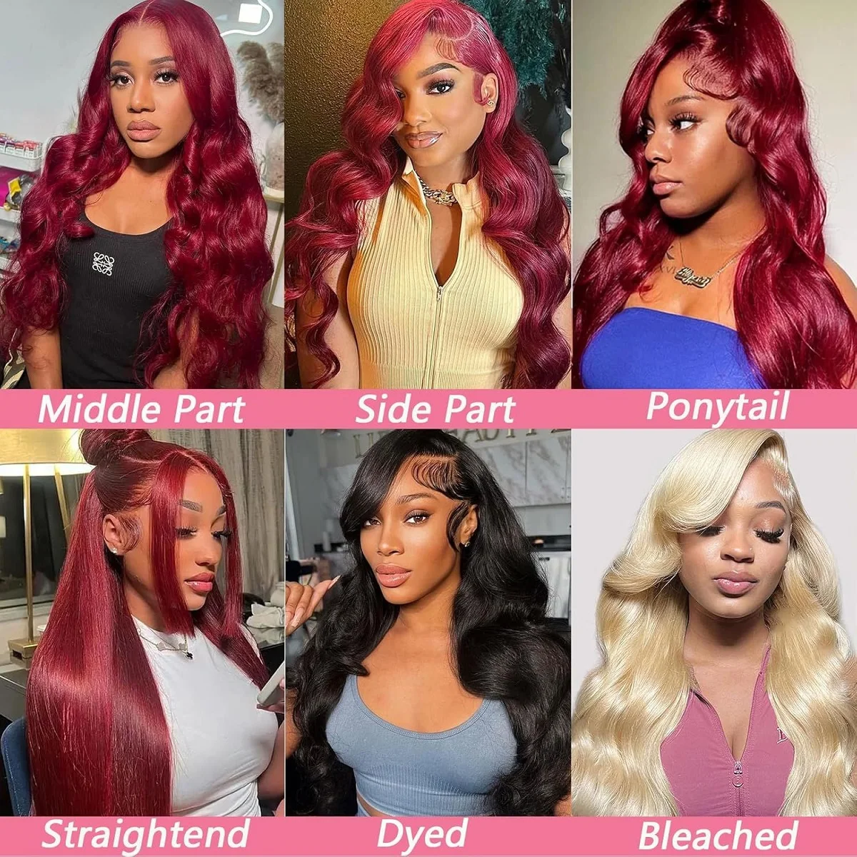 99j Burgundy Lace Front Wigs Human Hair Red Burgundy Wig 220% Density 13x4 Body Wave Lace Front Wigs Human Hair for Women 4