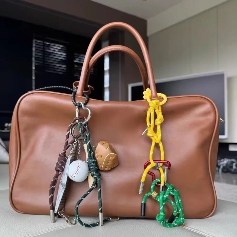 Handmade Korean Charm Colorful Rope Keychain - Y2K Fashion Bag Accessory & Jewelry Gift