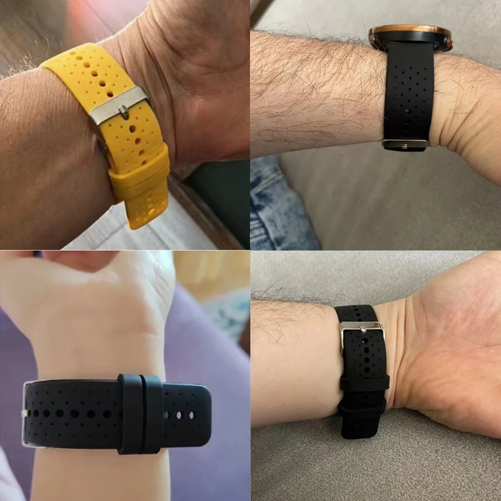 Breathable Silicone Band Straps - 20mm/22mm Bracelet