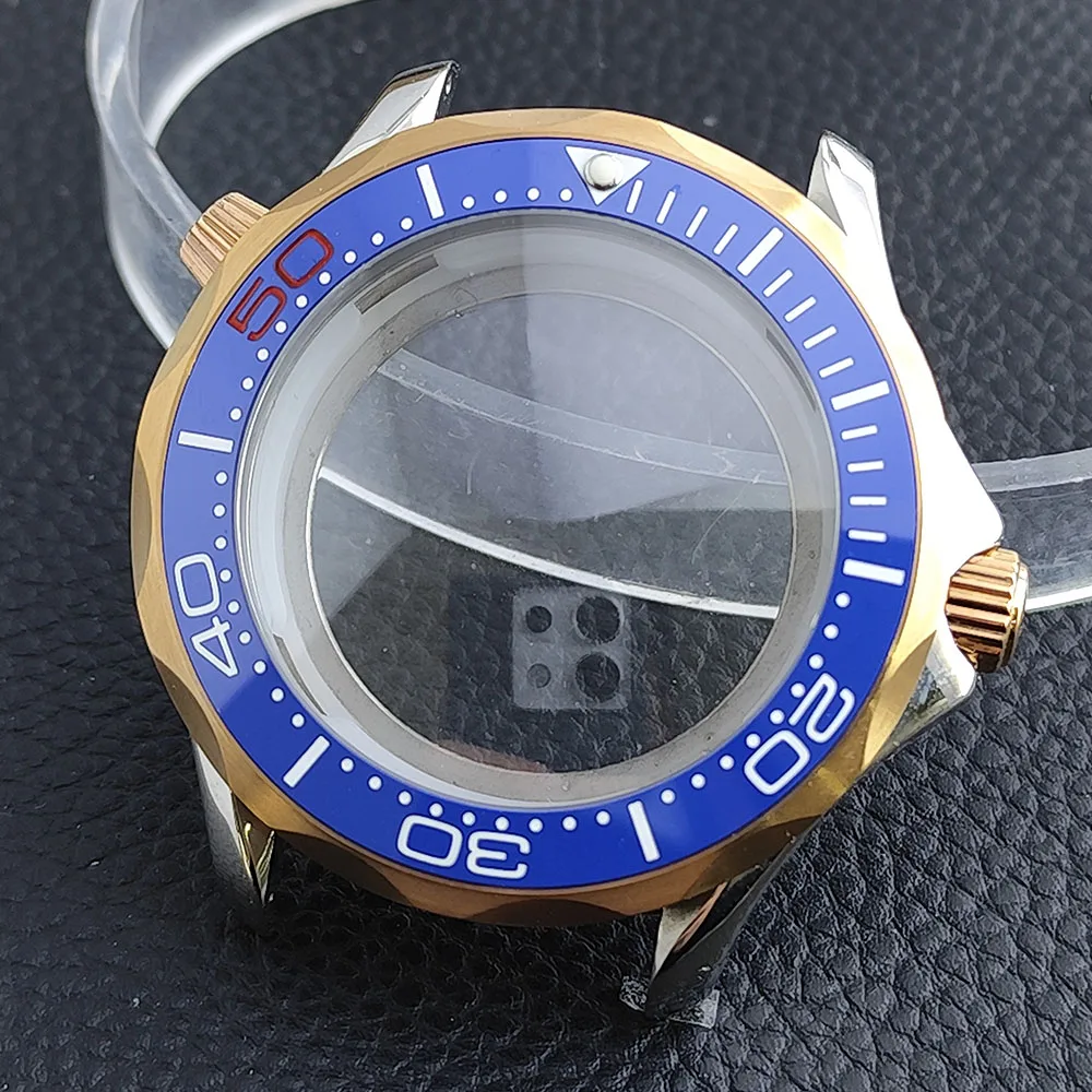 Premium 42mm Men's Watch Case with Sapphire Glass and 20mm Strap - Complete Watch Accessory Set with Box