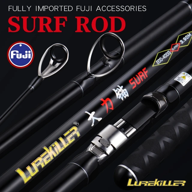 Lurekiller 3.90M High Carbon Surfcasting Fishing Rod 3 Sections