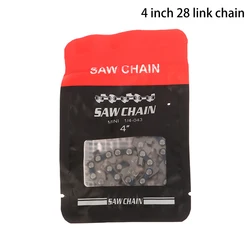 Durable Metal Chainsaw Chain Blade for Efficient Wood Cutting (4inch 28 link chain)