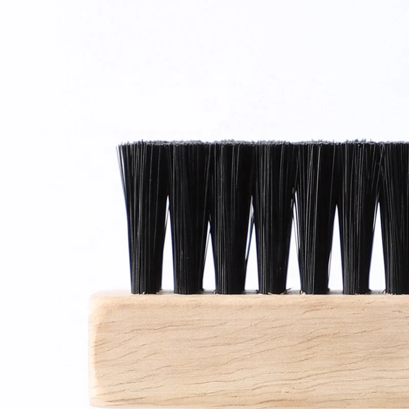 Sneaker cleaning shoe brush with natural wooden handle small shoe brush Multifunctional cleaning tools 6
