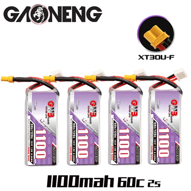 

RC FPV Racing Drone Battery 7.6v 1100mAh 60c/120c LiPo Battery RC Helicopter Quadcopter Spare Parts Parts HV 2s Drones Battery